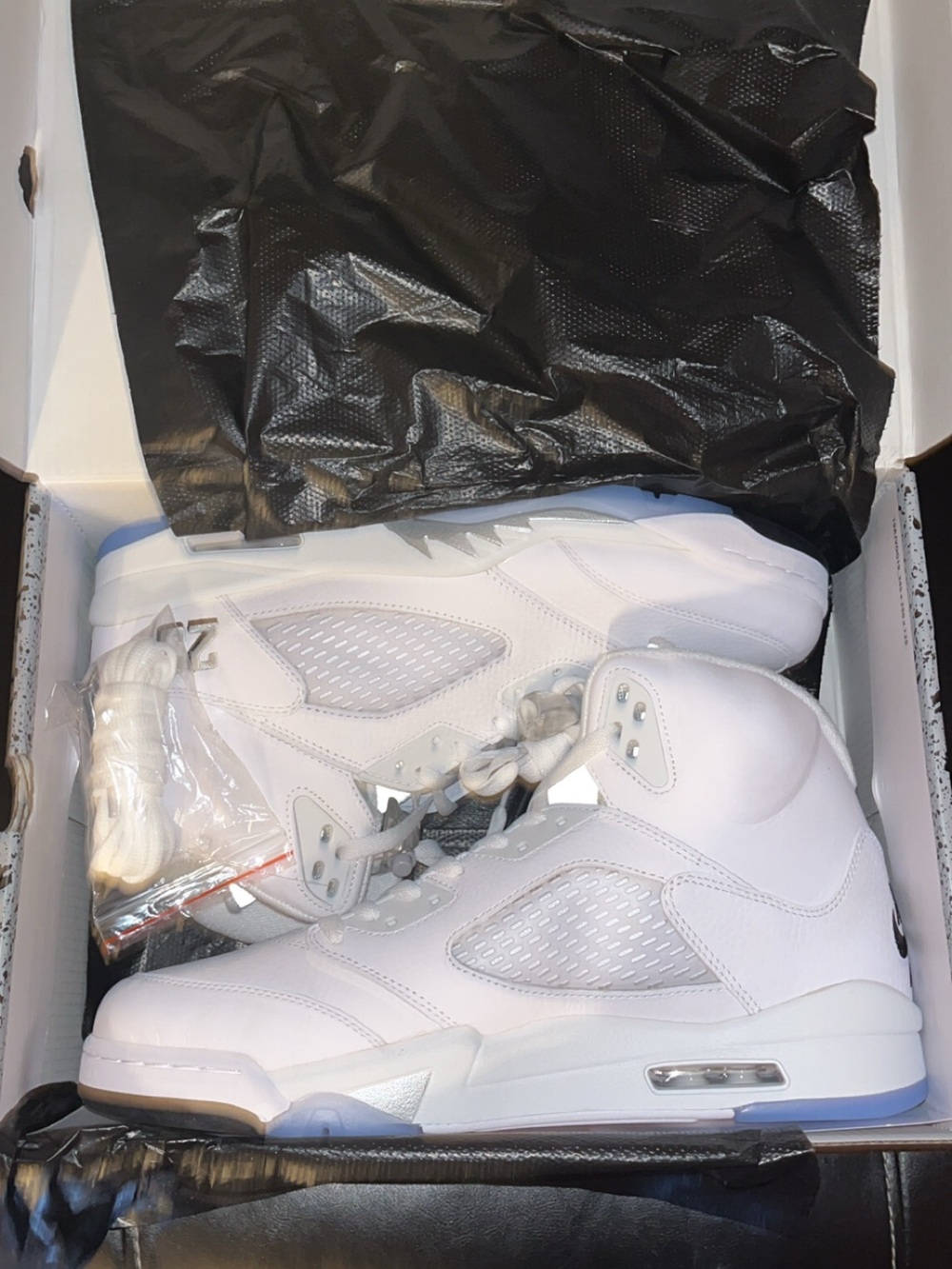 Air Jordan 5 Retro White Metallic SZ 13